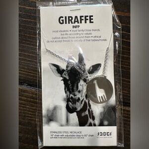 Jaeci giraffe spirit animal necklace NWT